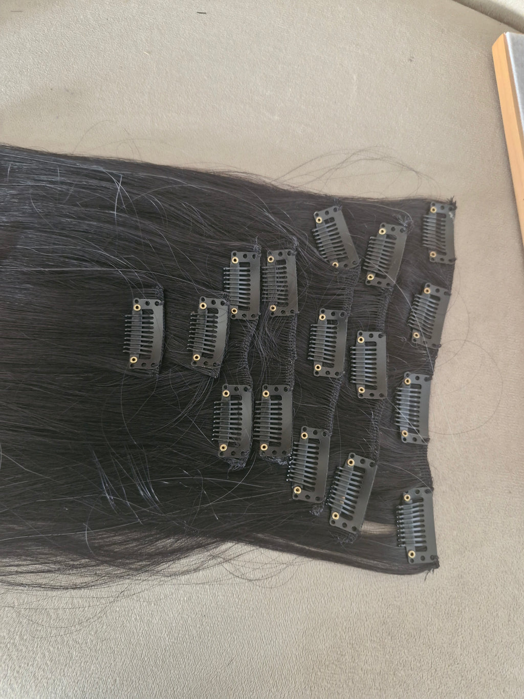 Τρεσα μαυρο/γκρι balayage ,7 κομμάτια 60-65εκ