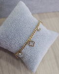 Stainless steel βραχιολι  με σταυρό & strass