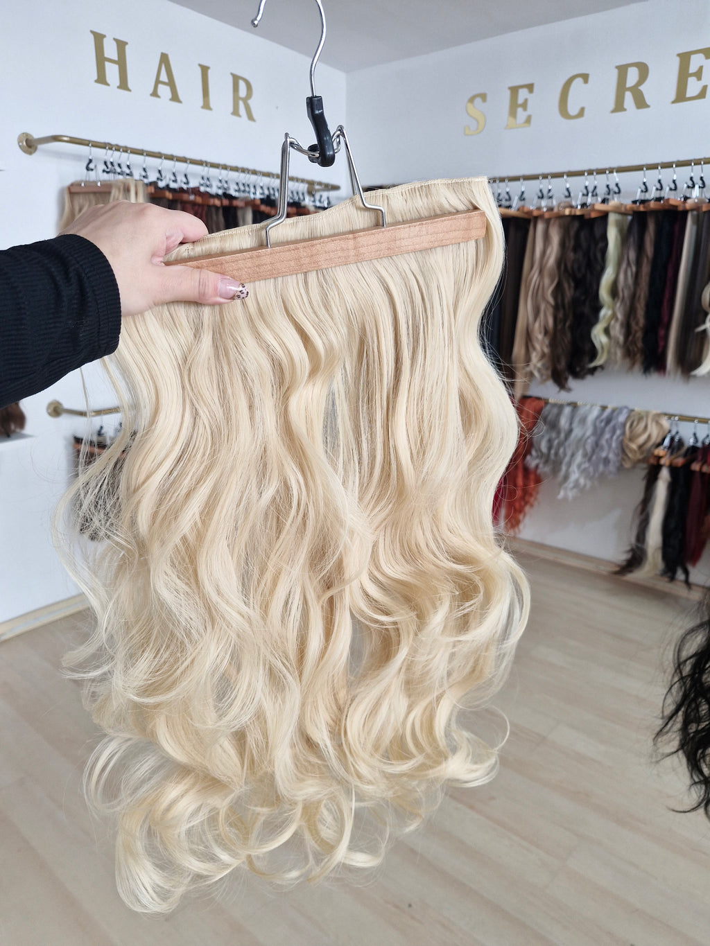 PREMIUM HAIR, τρεσα ξανθο μπεζ μονοκόμματη 60εκ/185γρ