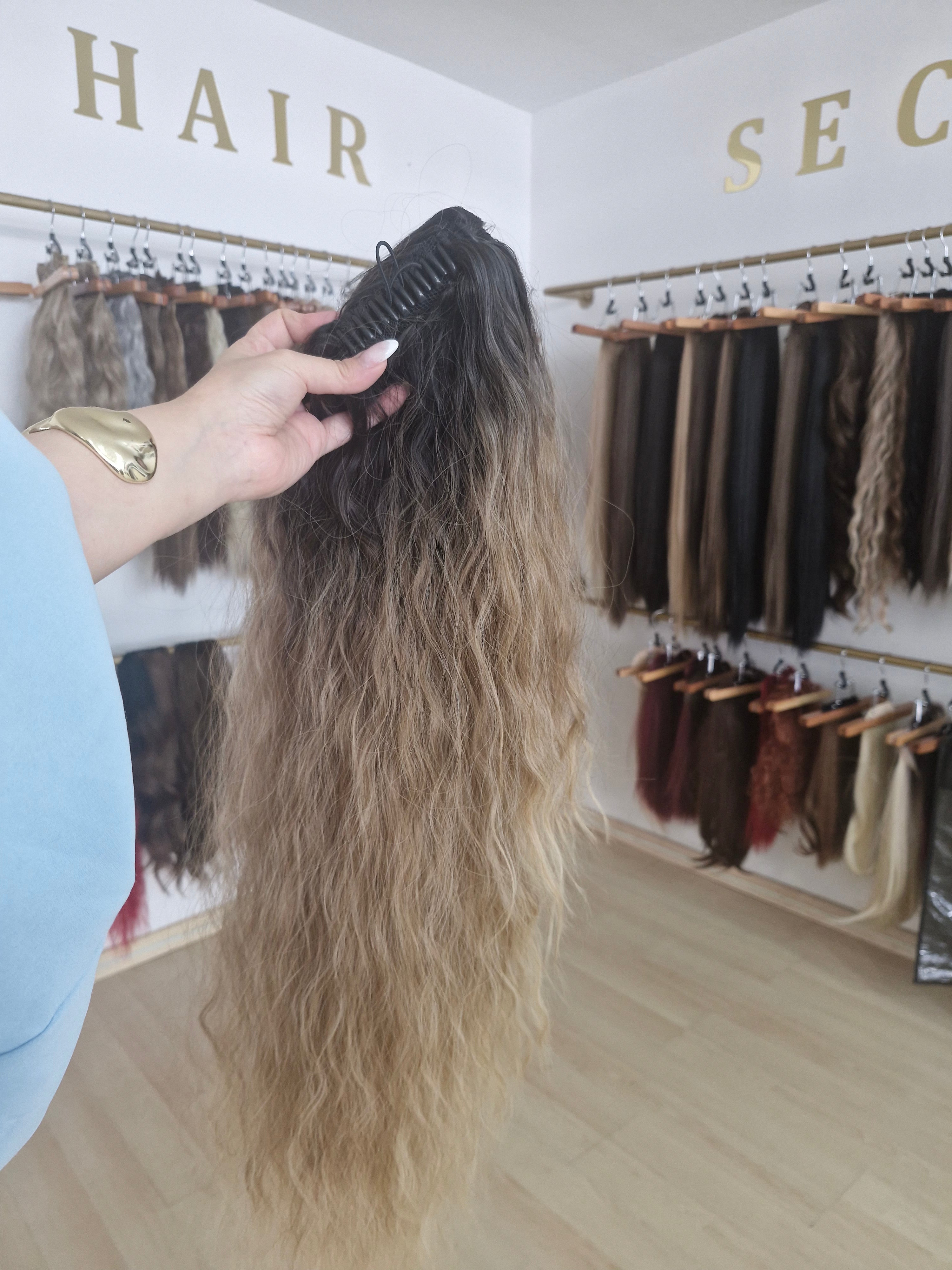 Άλογοουρα κλαμερ balayage