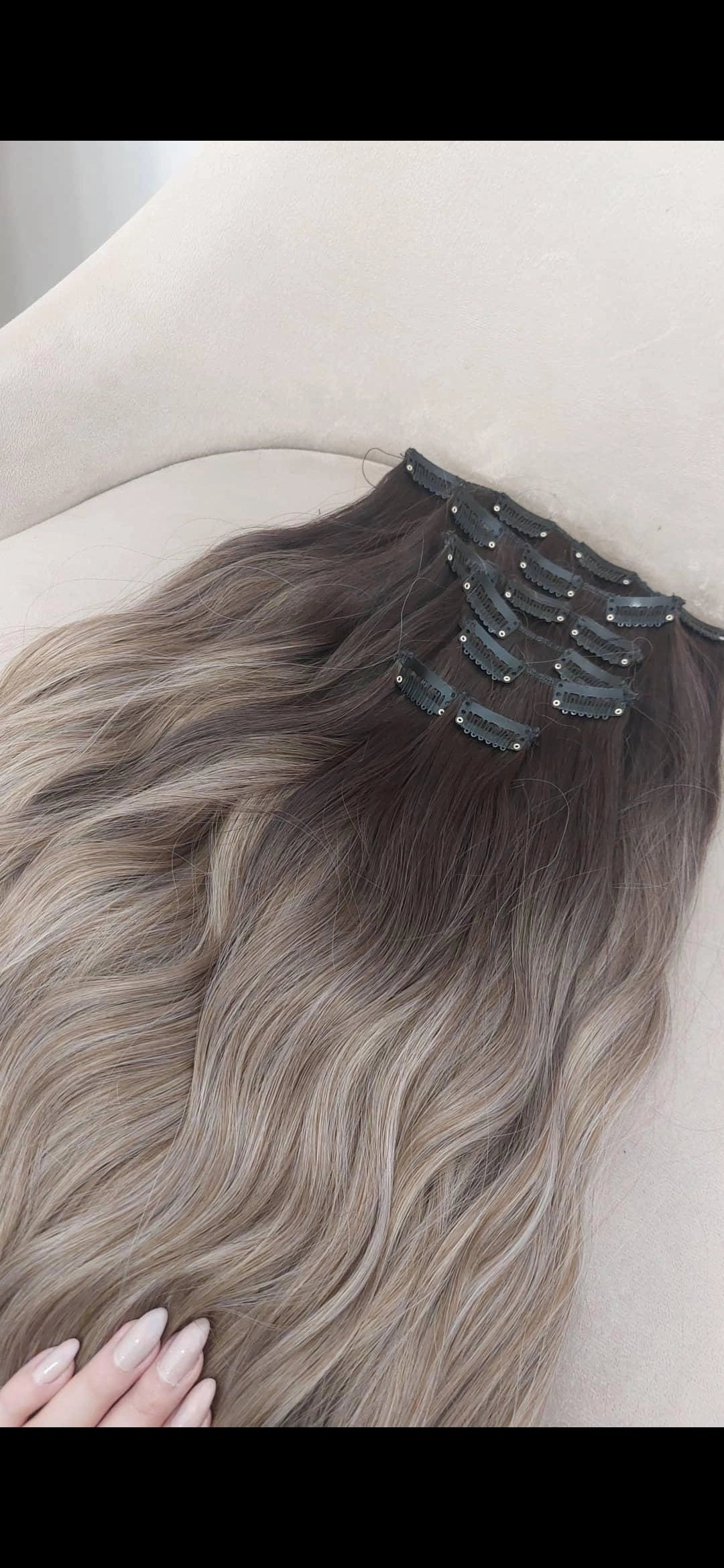 Τρεσα balayage σαντρε ,7 κομμάτια 60-65εκ