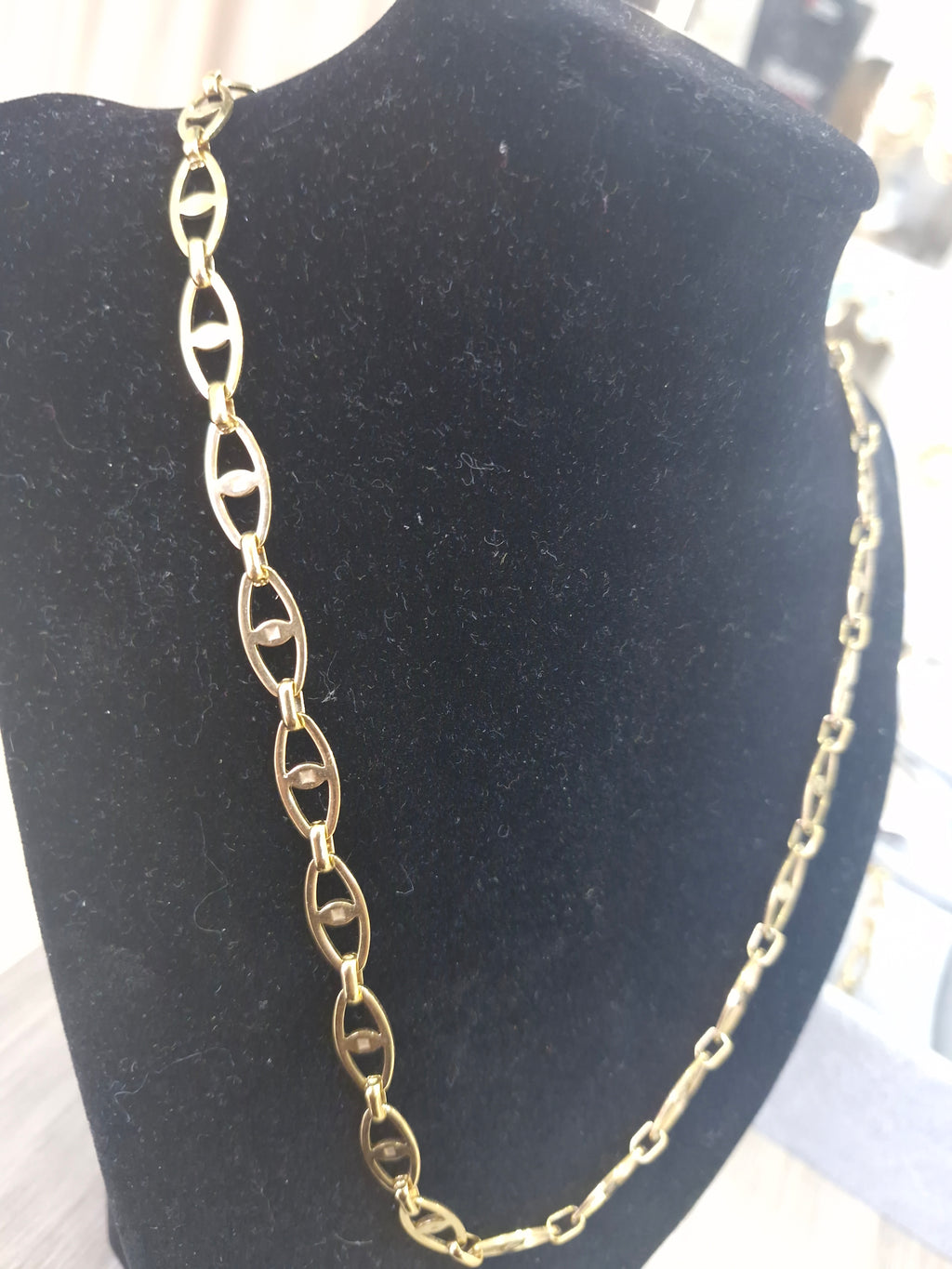 Stainless steel κολιε με ματακια
