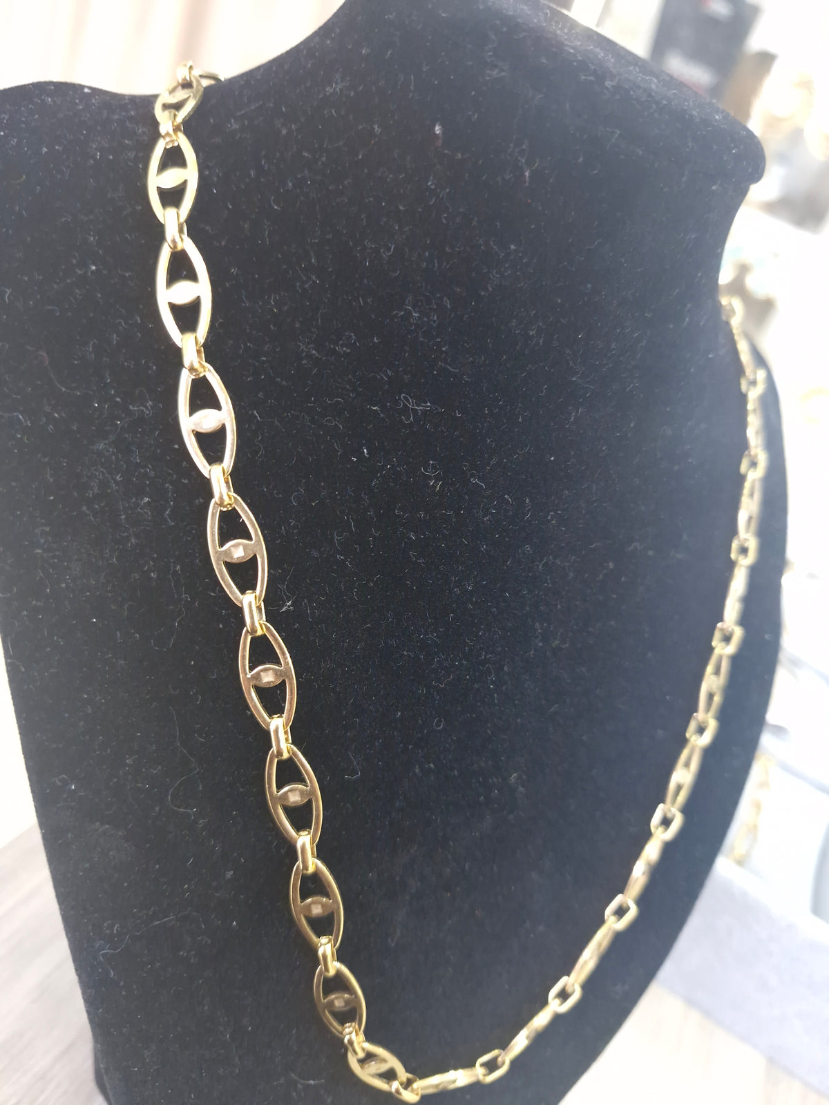 Stainless steel κολιε με ματακια