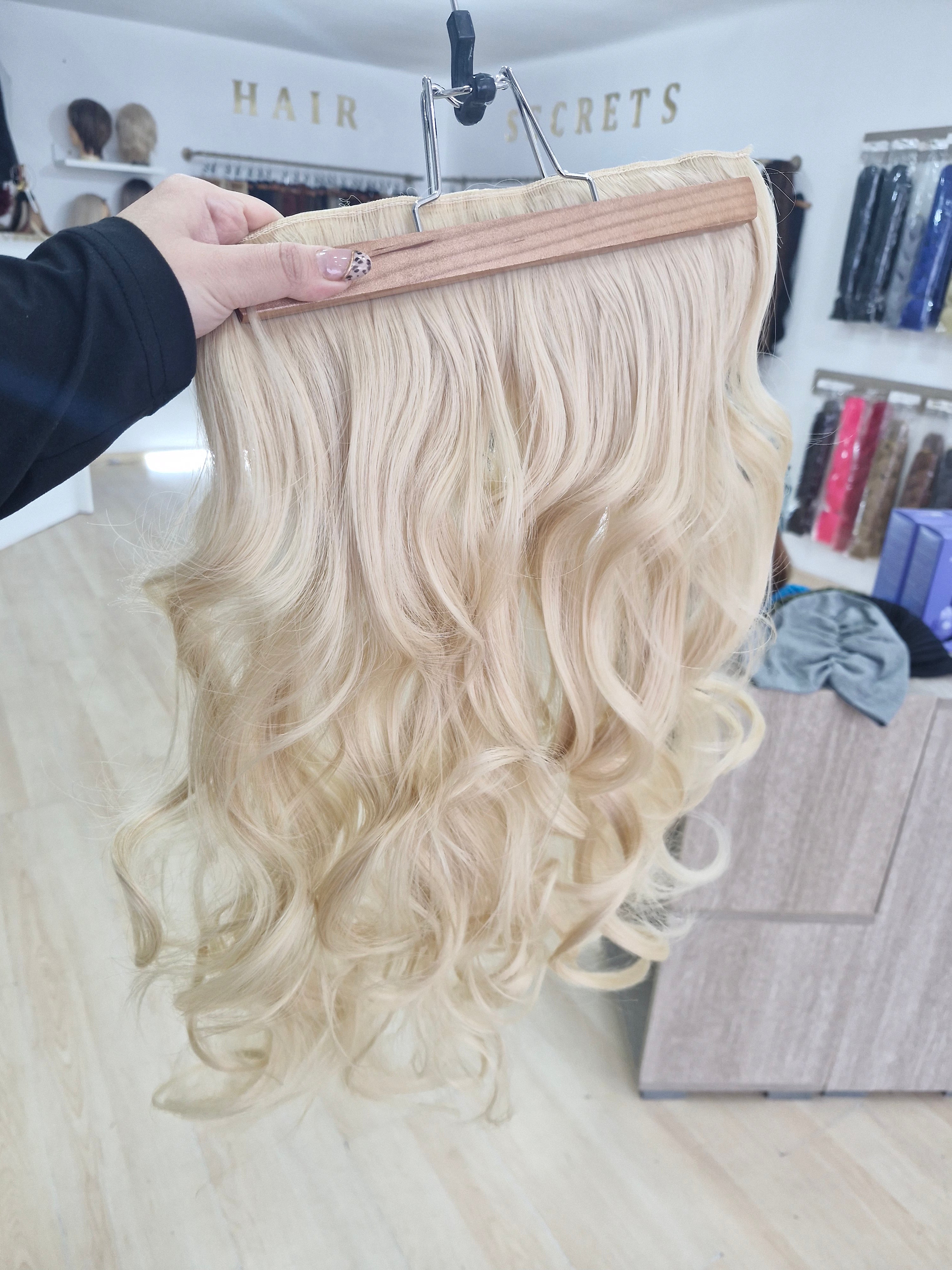 PREMIUM HAIR, τρεσα ξανθο μπεζ μονοκόμματη 60εκ/185γρ