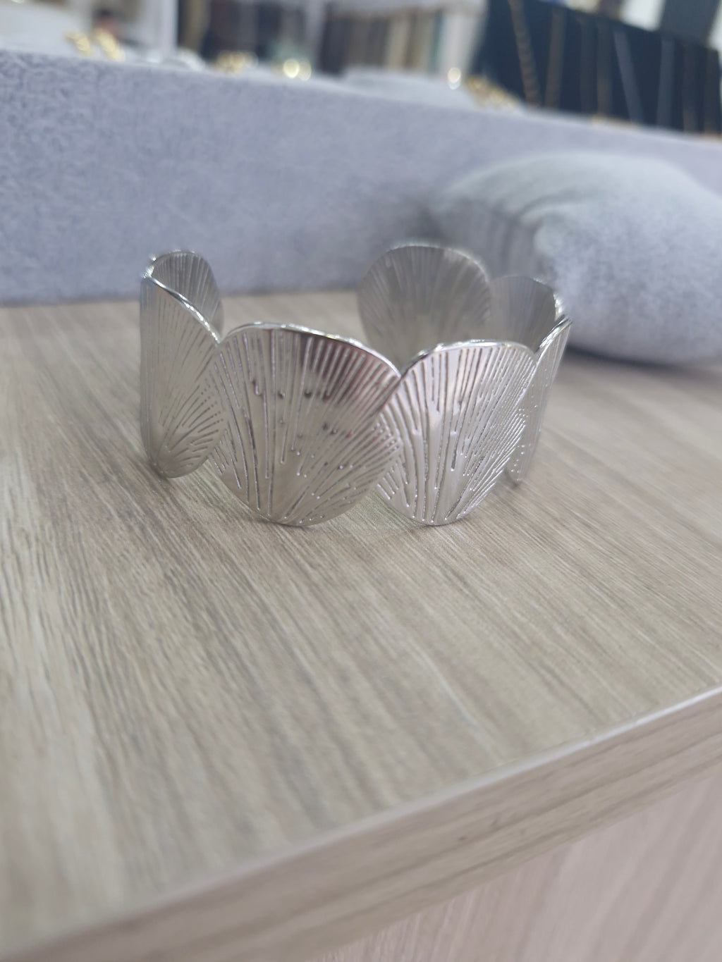 Stainless steel βραχιολι ασημι με κοχύλια